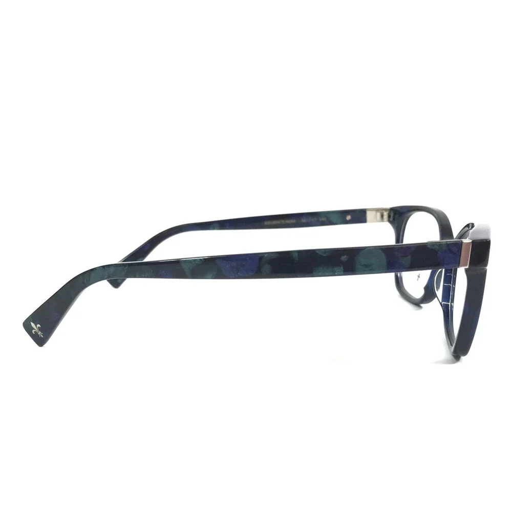 Seraphin Eyeglasses Frames REGENCY/8695 Blue Stone Green Black 52-17-145